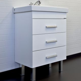 Тумба с раковиной Comforty Никосия 00-00011160 60 см белый